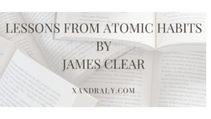 LESSONS FROM ATOMIC HABITS BY JAMES CLEAR blog cover